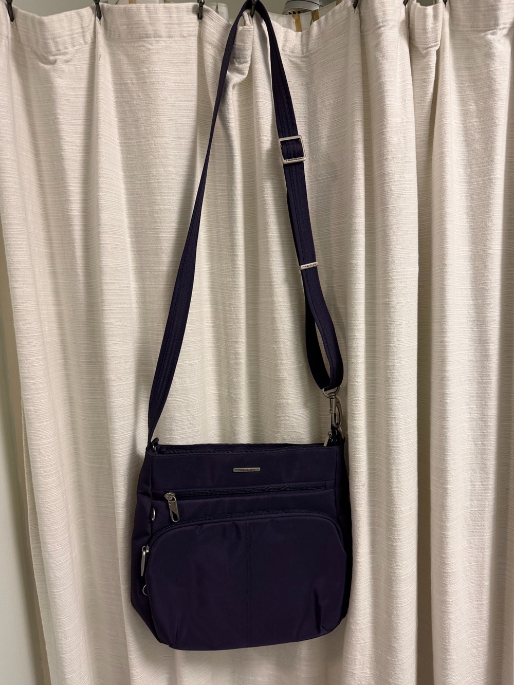 Travelon Purple Crossbody Organizer Bag